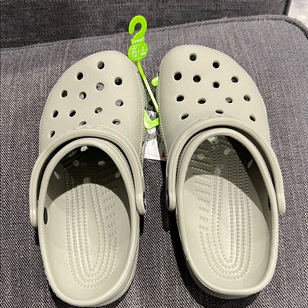 CROCS Gray Slip-On Clogs